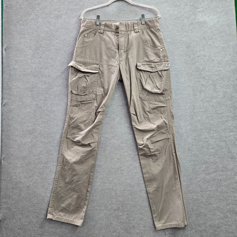 Miss Me Women Pants 27 Beige Cargo Pockets Skinny High Rise 30 in Inseam READ